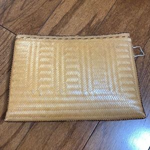 EMC woven clutch bag